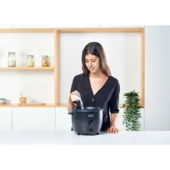 1,8 L Svart Inkl Tillbehör för Ångkokning