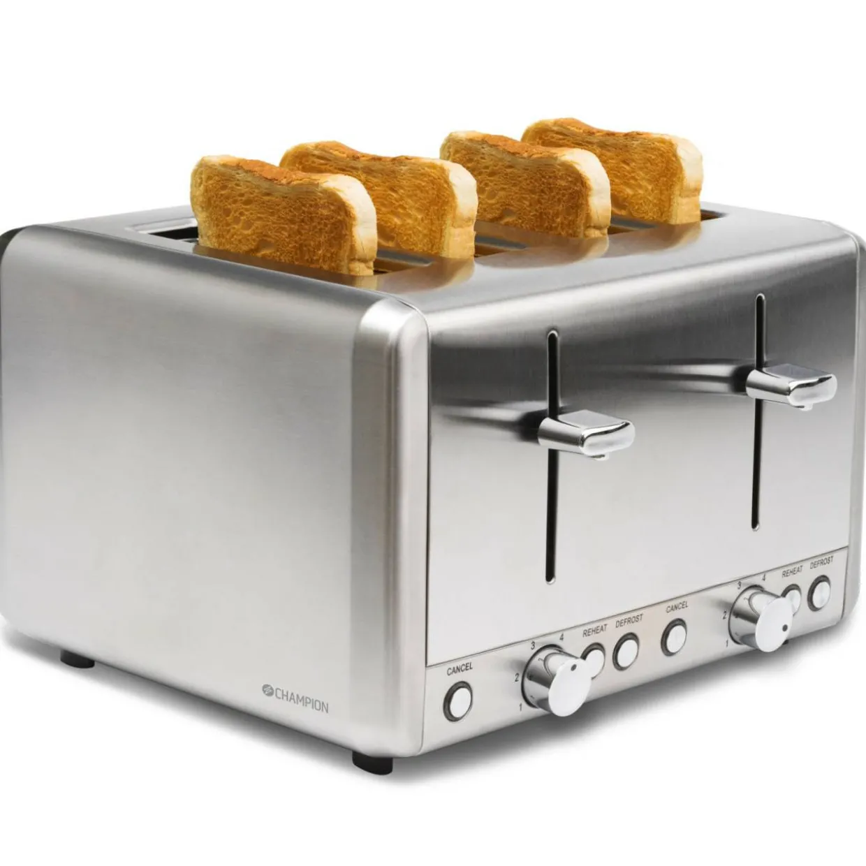 4 skivor 1000W BR420 Rostfri