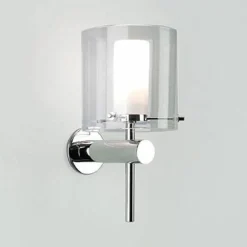 Arezzo Vägglampa i Krom Dimbar