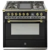Ascot Combi-Steam 90 cm Nero Brass med BBQ och ångfunktion
