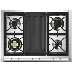 Ascot Combi-Steam 90 cm Nero Brass med BBQ och ångfunktion