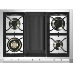 Ascot Combi-Steam Svart 100 cm med BBQ och Ångfunktion
