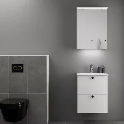 Astra med Tvättställ och Spegelskåp Highlight