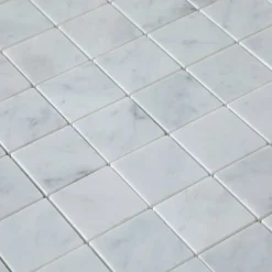 Bianco Carrara C Polerad 5x5 cm