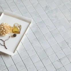 Bianco Carrara C Polerad 5x5 cm