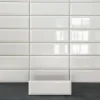 Biselado Blank Vit 10x30 cm