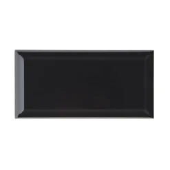 Biselado svart blank 10x20 cm