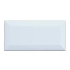 Biselado vit blank 7,5x15 cm