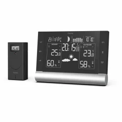Black Line Plus Trådlös Termometer med WiFi & Frostlarm Svart