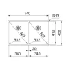 Box BXX 220/34-34 Manuell Rostfri Dubbla Hoar