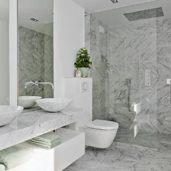 Carrara Slipad Rund