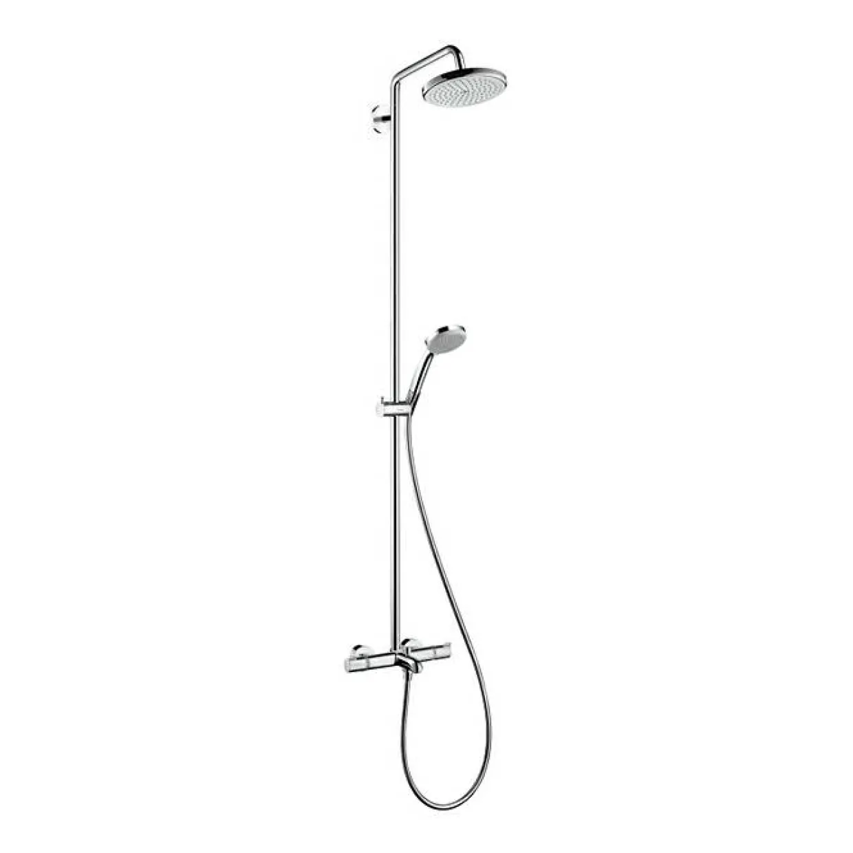 Croma 220 Showerpipe med Badkarsblandare 150 cc