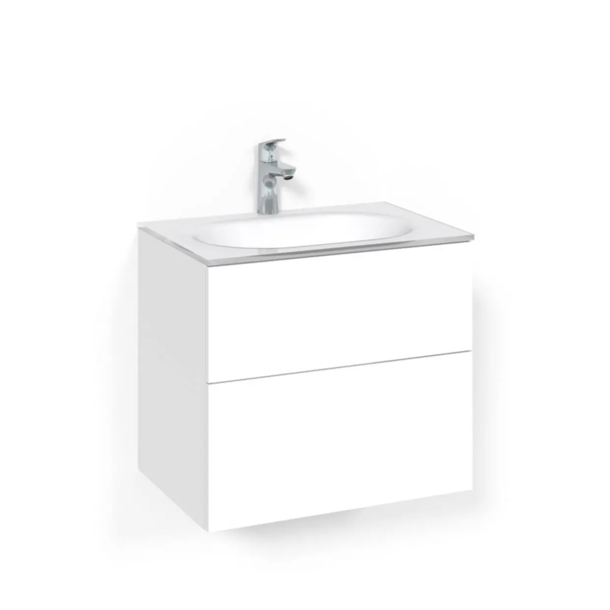 Crown Push Open Med Glastvättställ