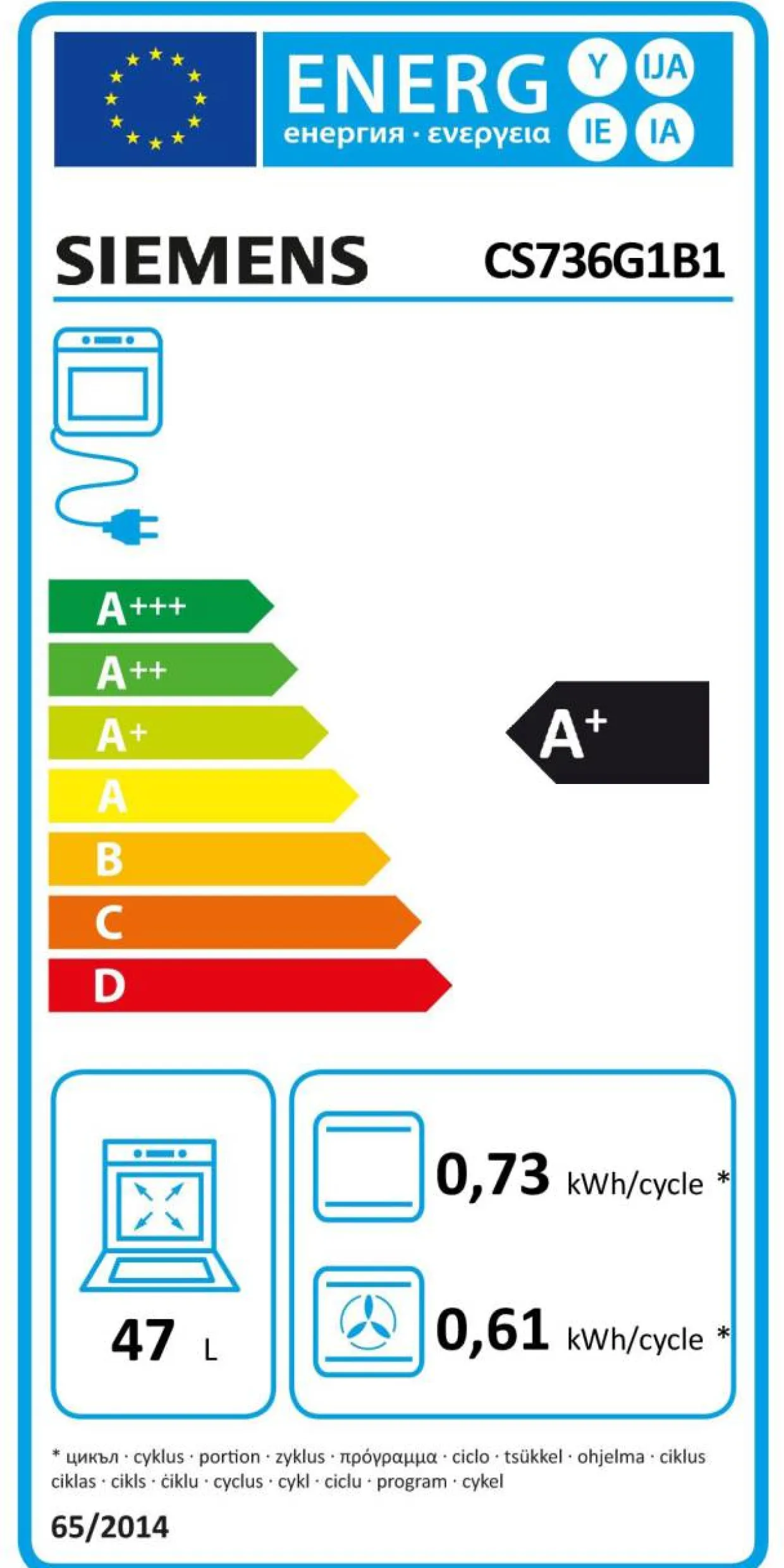 CS736G1B1 med Ångfunktion och Smart-styrning