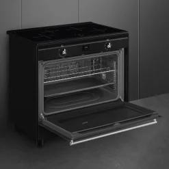 CX91IMBL Svart 90cm med Varmluft och Timerfunktion