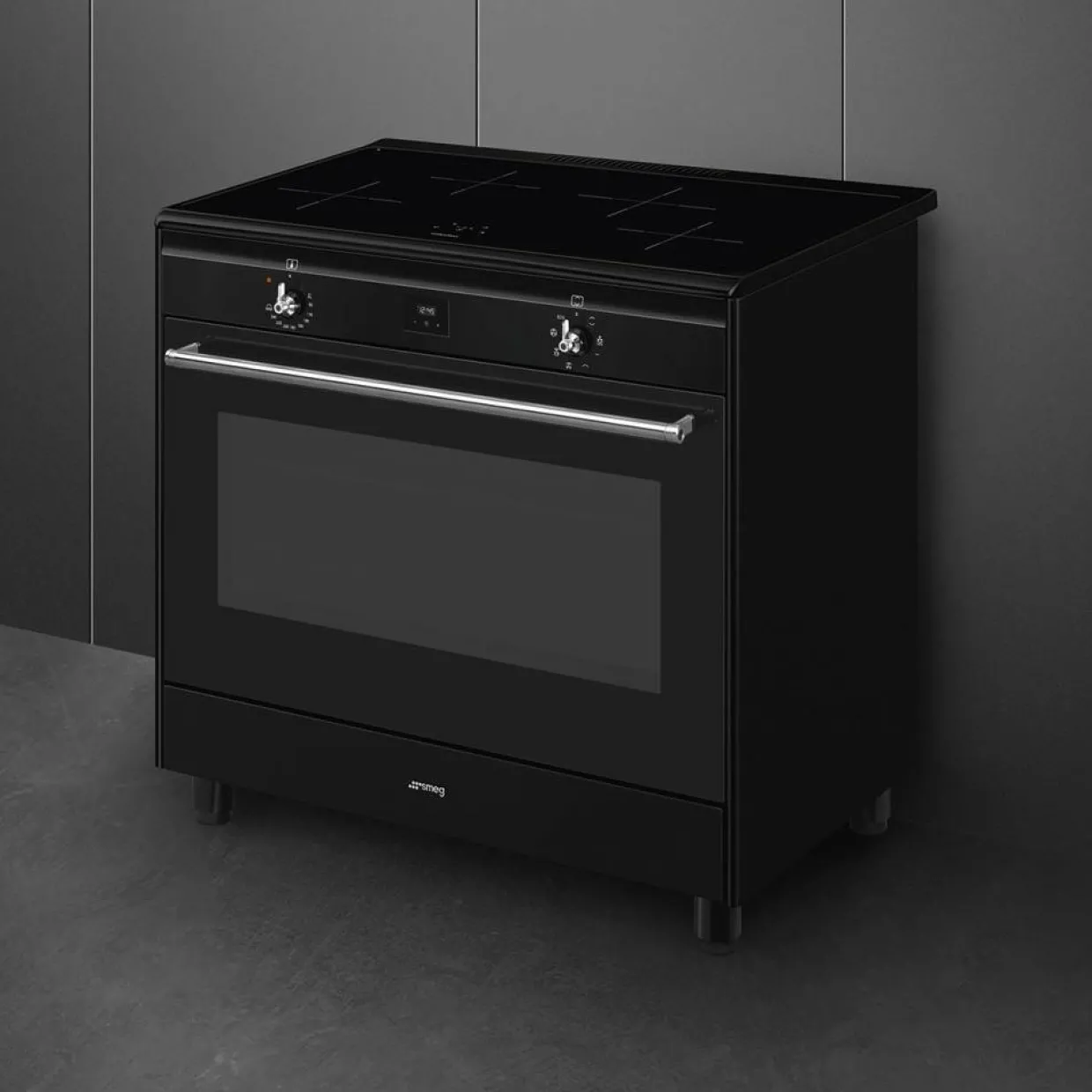 CX91IMBL Svart 90cm med Varmluft och Timerfunktion