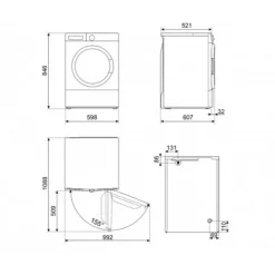 DNP82SEIN 8 kg Kapacitet