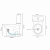 EcoFlush 1 L med Urinsortering