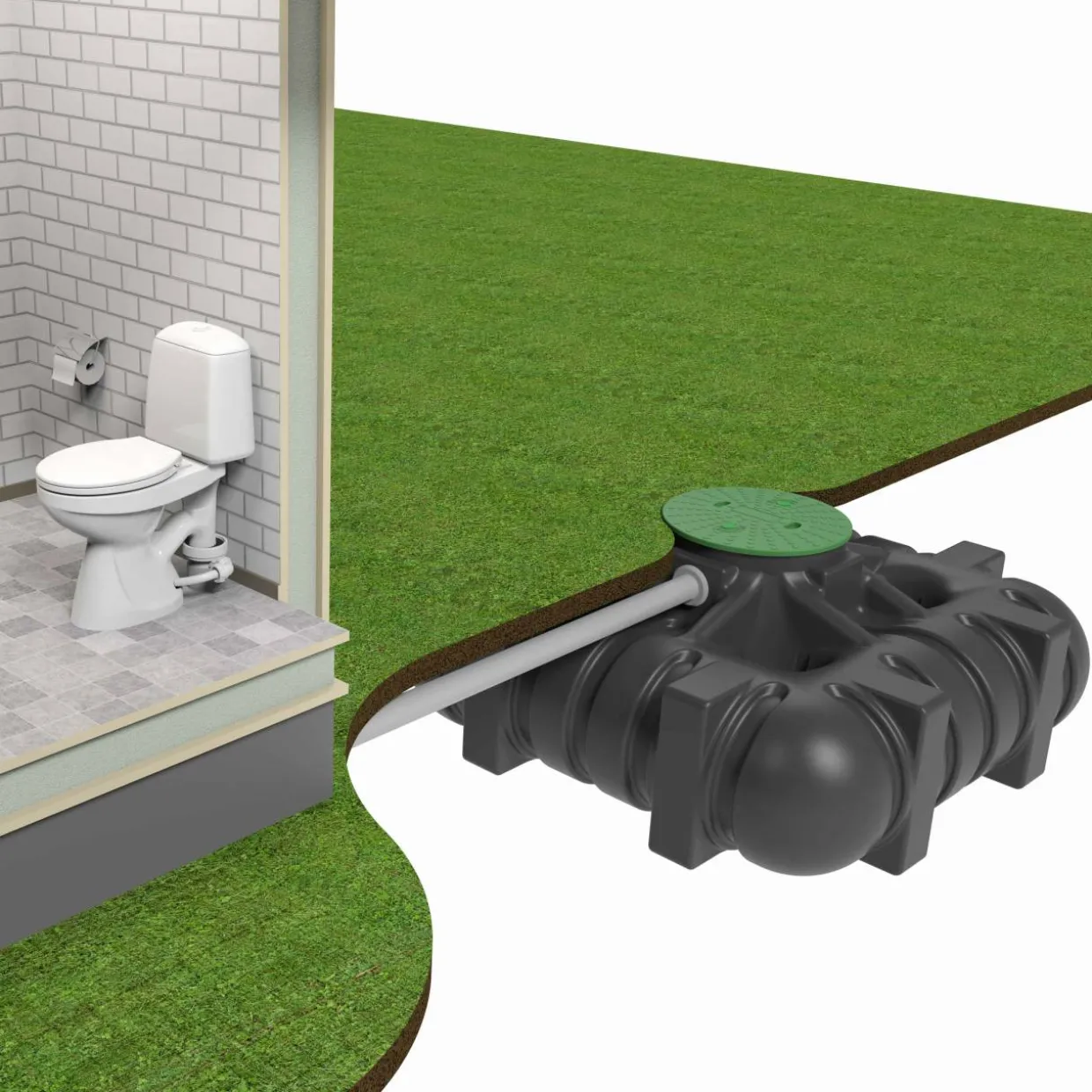 EcoFlush 1 L med WC-stos