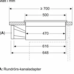 ED611BS16E iQ300 Med Inbyggd Fläkt