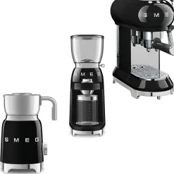 Espressobryggare, Kaffekvarn & Mjölkskummare