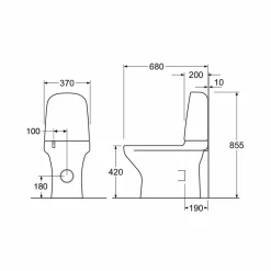 Estetic 8300 Hygienic Flush för Limning