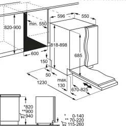 FSE63657P Helintegrerad för IKEA Metod