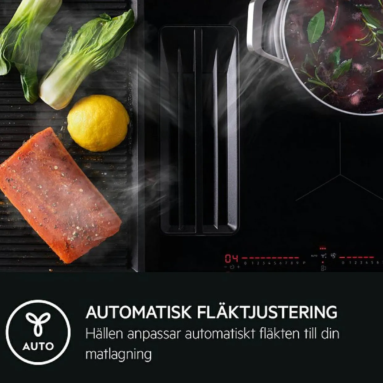 GCH74B01CB med Integrerad Fläkt Med Automatisk Styrning