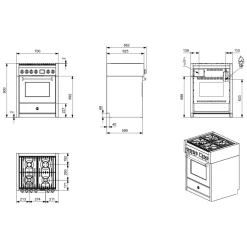 Genesi Combi-Steam 70 cm med Ugn