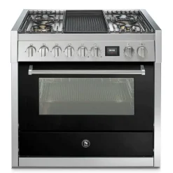 Genesi Combi-Steam 90 cm Svart med BBQ-funktion