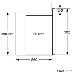 HB271ABS3 + BF555LMB1 För Högskåp