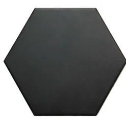 Hexagon Svart 18x20 cm