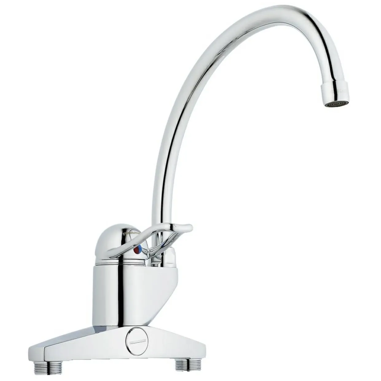 9000 Hög Blandare Krom med Svängbar Pip 340 mm