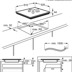 HOB980MF Flexibel Matlagning Svart