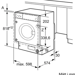 Integrerad WI14W542EU iQ700
