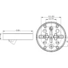 IP44 Rak E27 185,5 mm