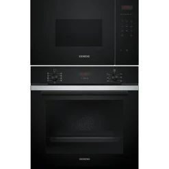 iQ300 HB234ABS3F + BF523LMB1 Rostfri med 3D hotAir Plus och ecoClean