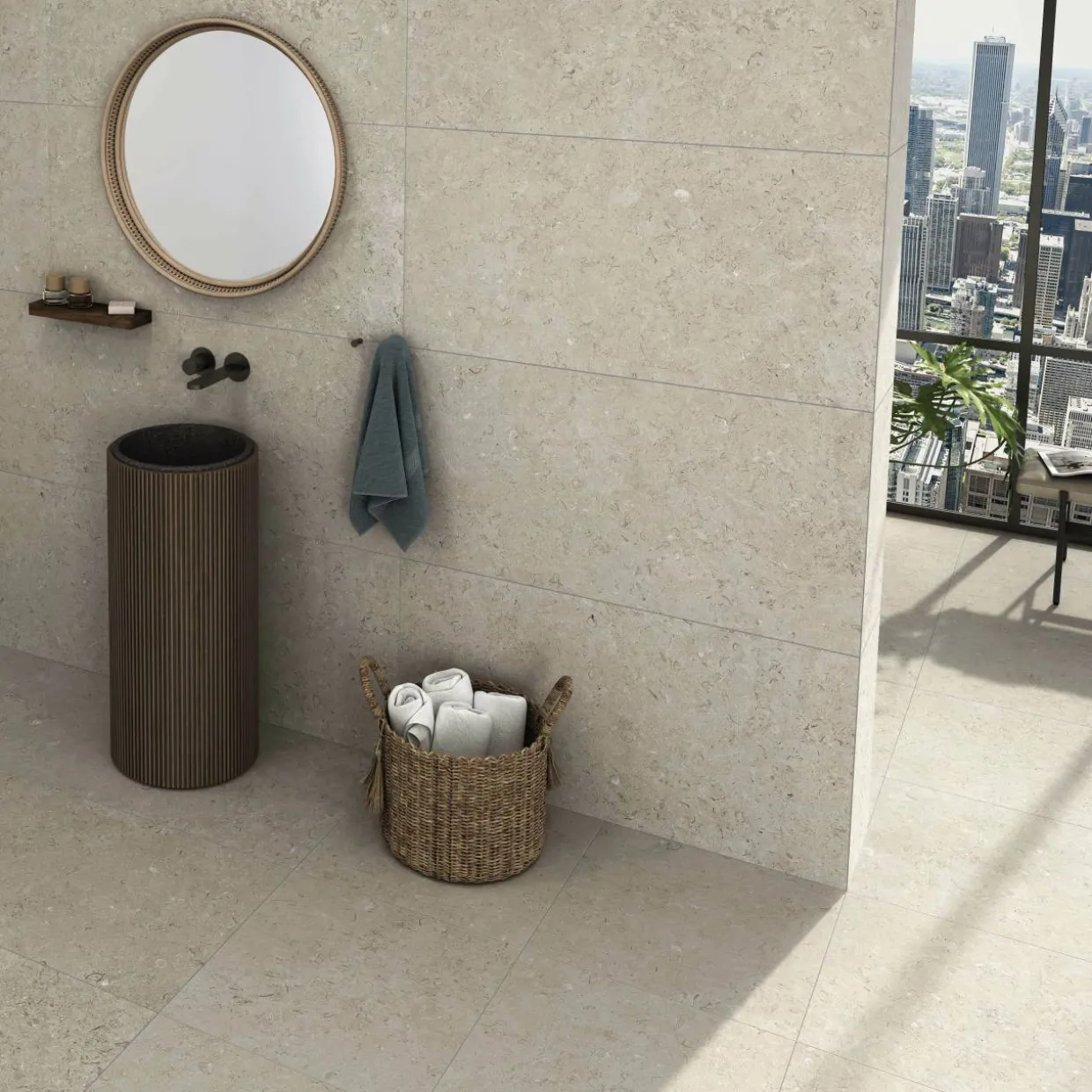 Kalksten Norr Beige Matt 60x60 cm