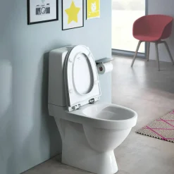 Kompas 825151 Rimless med Dolt S-lås för Limning inkl Mjuksits