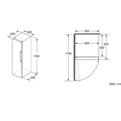 KSV33VLEP Serie 4 Inox-Look 176cm
