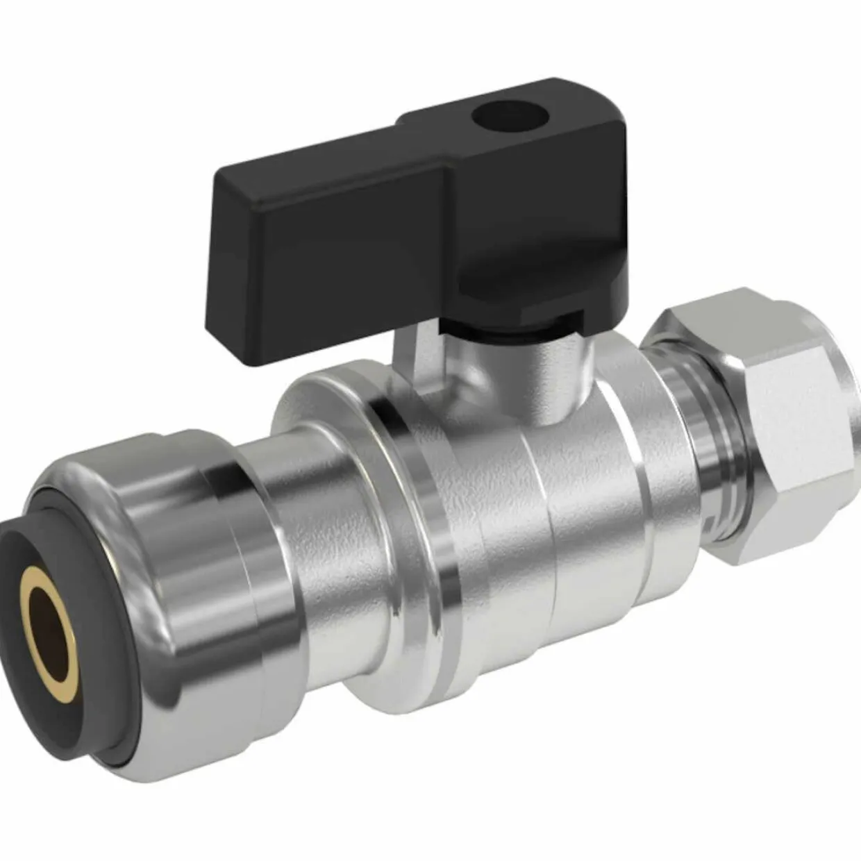 Kulventil Uni Push Ax16Xcu10