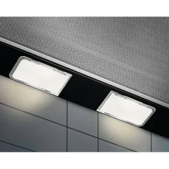 LFP326FB Svart 60 cm med LED-belysning