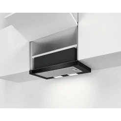 LFP326FB Svart 60 cm med LED-belysning
