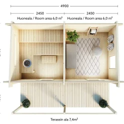 Lillevilla Kihu 13,23 m2