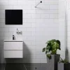 Mångsidig Rak Vägg Delvis Frostat Glas