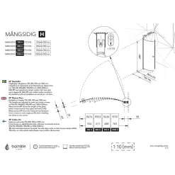 Mångsidig 45° Rund