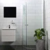 Mångsidig Rund Dörr 45° + Rund Dörr 45° Delvis Frostat Glas