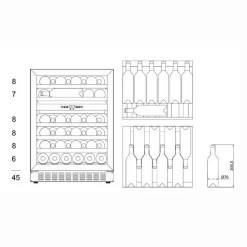 mQuvén WineCave 780 60D Stainless WCD60S-780