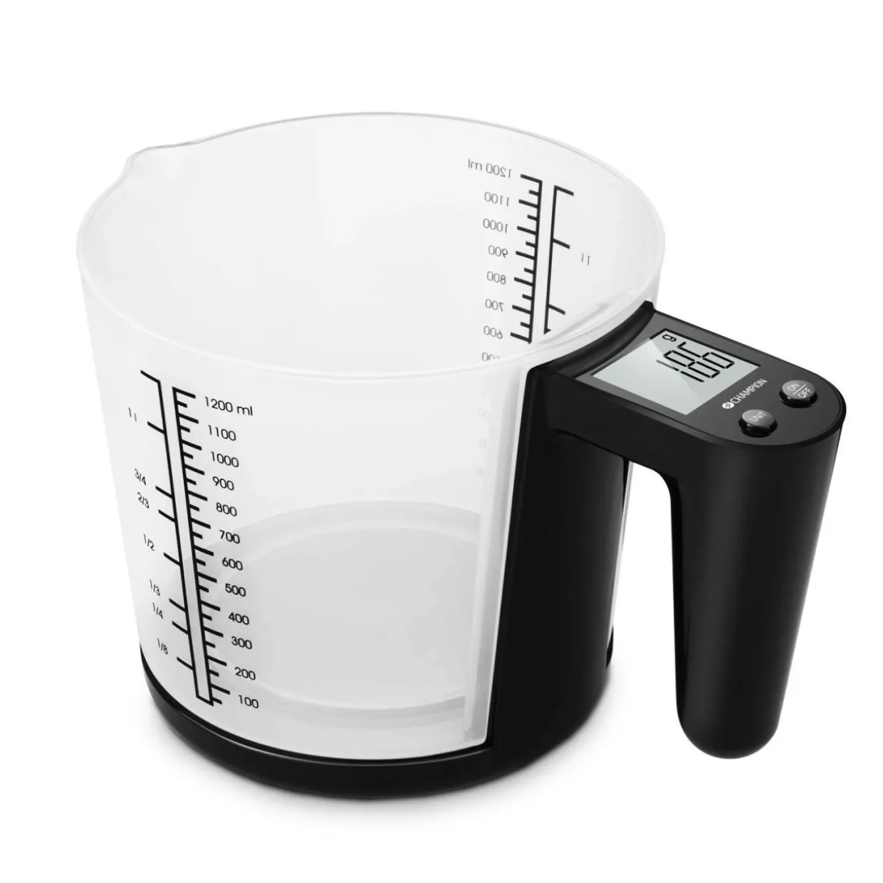 Måttbägare 3kg 1200ml KV310 Svart
