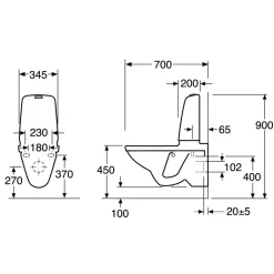 Nautic 1522 Hygienic Flush